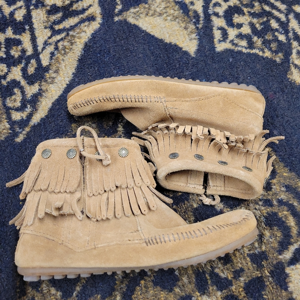 minnetonka 6971 ankle moccasins sz 9